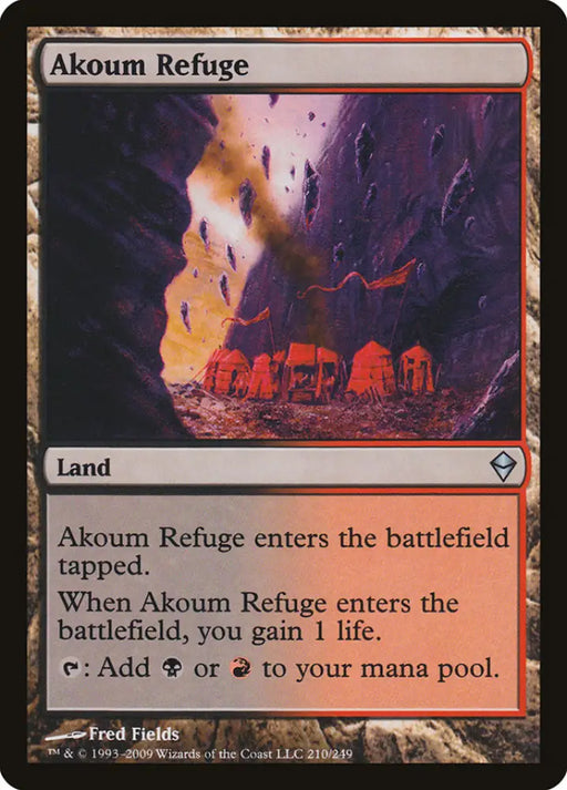 Akoum Refuge [Zendikar] - MTG Single