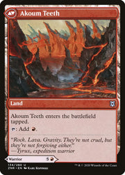 Akoum Warrior // Akoum Teeth [Zendikar Rising] - MTG Single