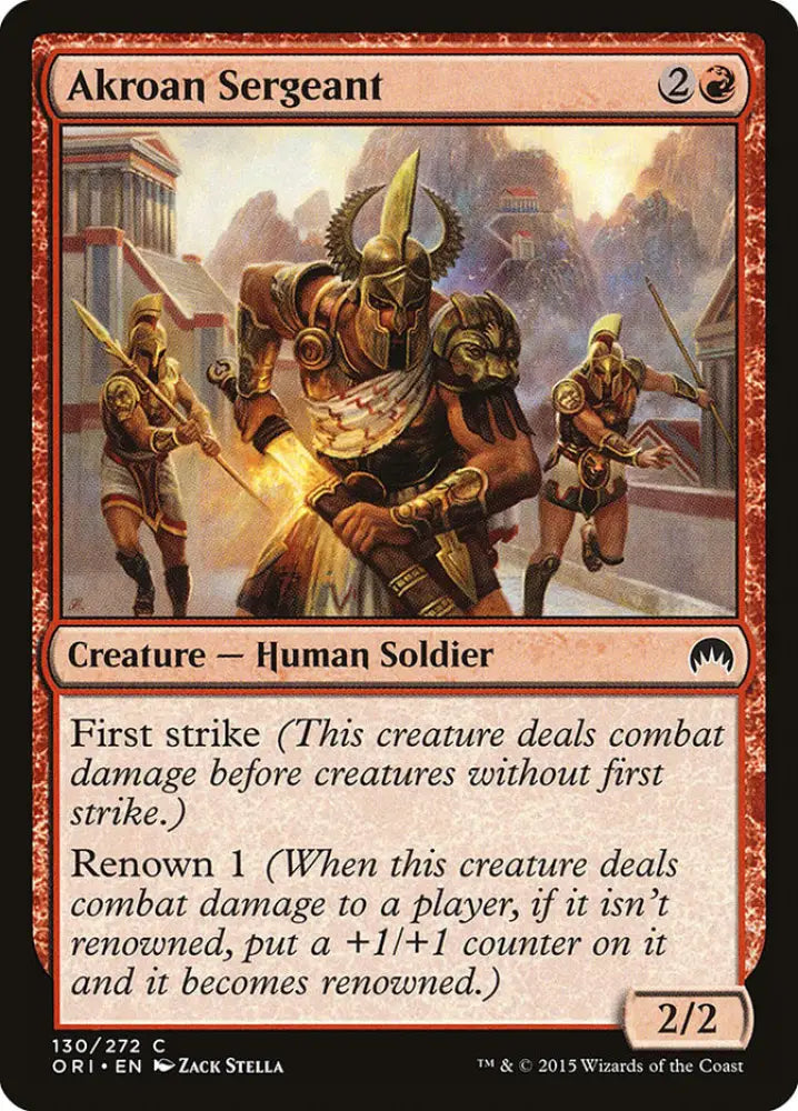 Akroan Sergeant [Magic Origins] - MTG Single