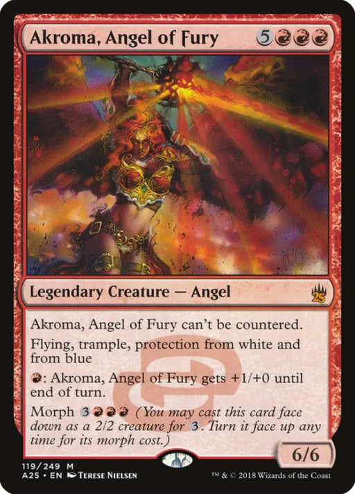 Akroma Angel of Fury [Masters 25] - MTG Single