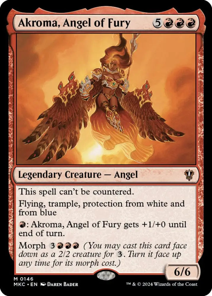 Akroma Angel of Fury [Murders at Karlov Manor Commander] - MTG Single