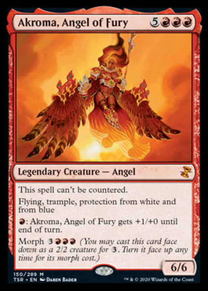 Akroma Angel of Fury [Time Spiral Remastered] - MTG Single