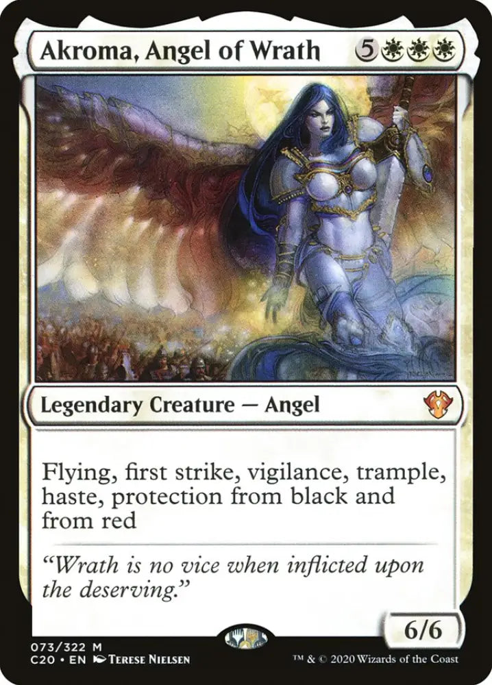 Akroma Angel of Wrath [Commander 2020] - MTG Single