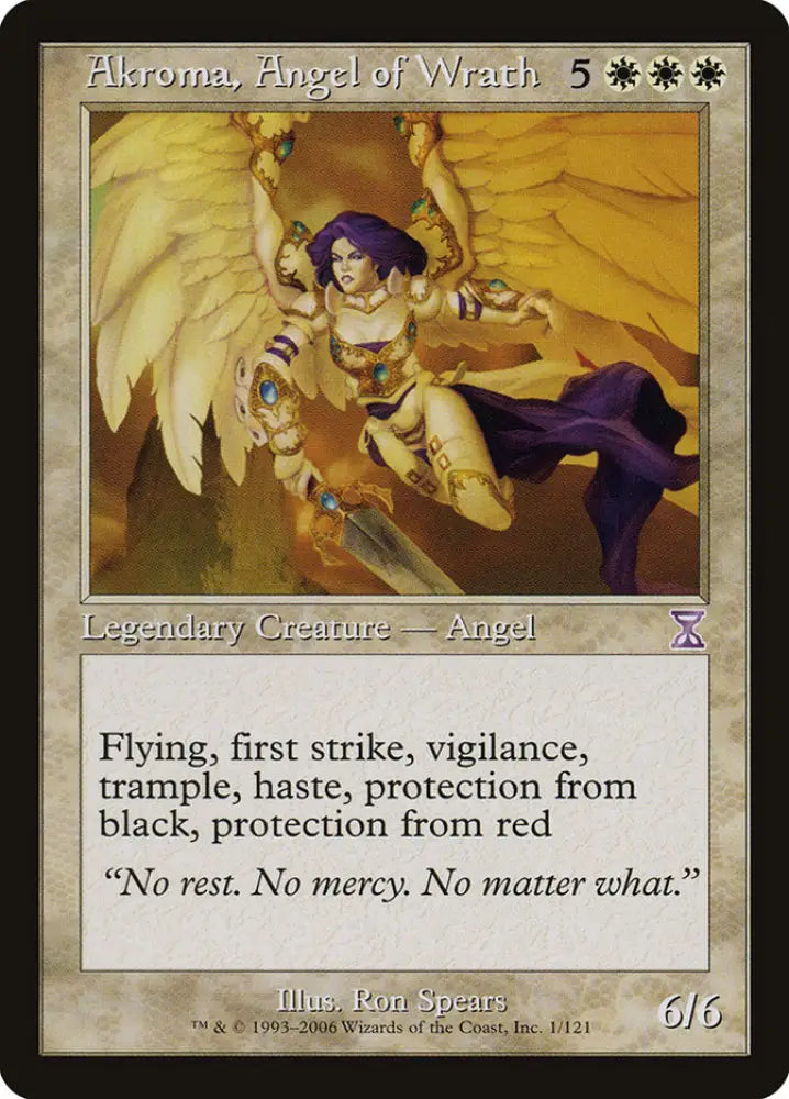 Akroma Angel of Wrath [Time Spiral Timeshifted] - MTG Single