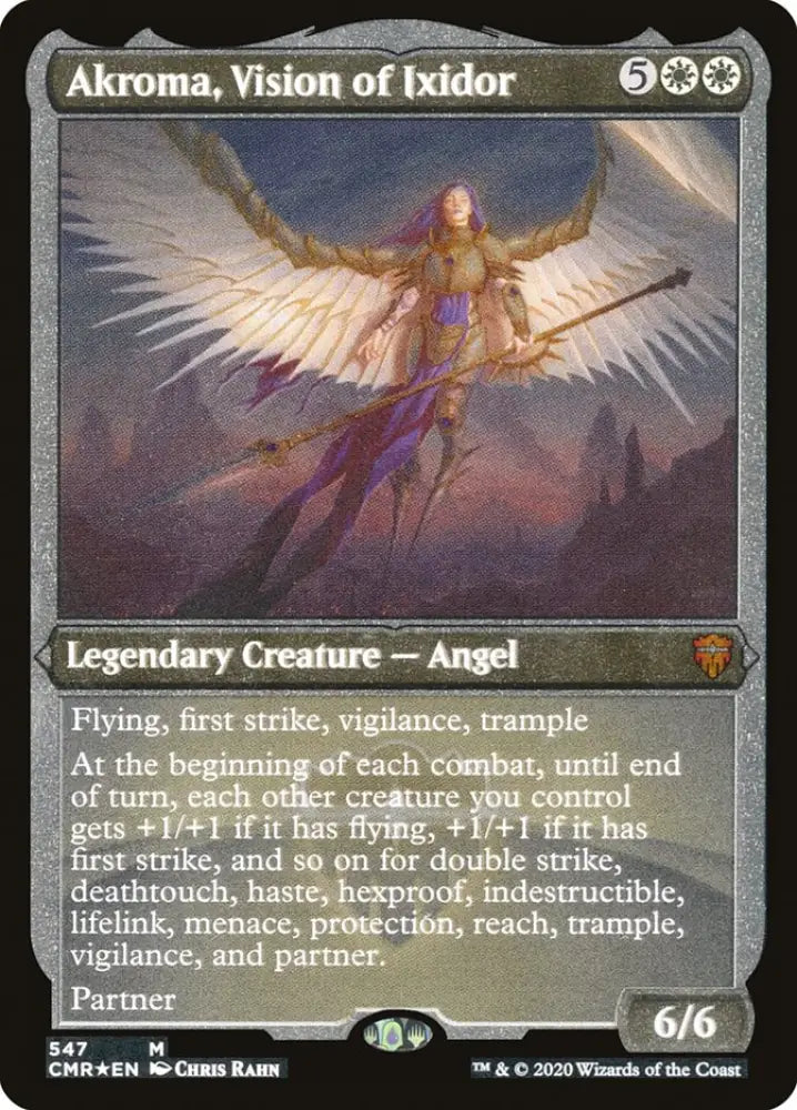 Akroma Vision of Ixidor (Etched) [Commander Legends] - MTG Single