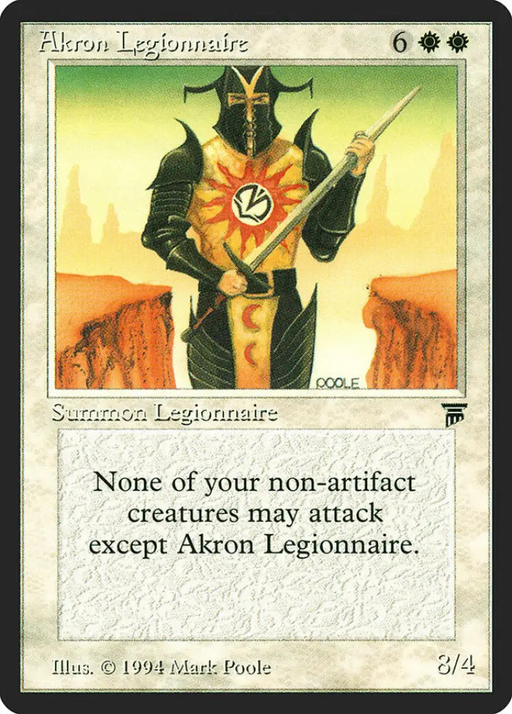 Akron Legionnaire [Legends] - MTG Single