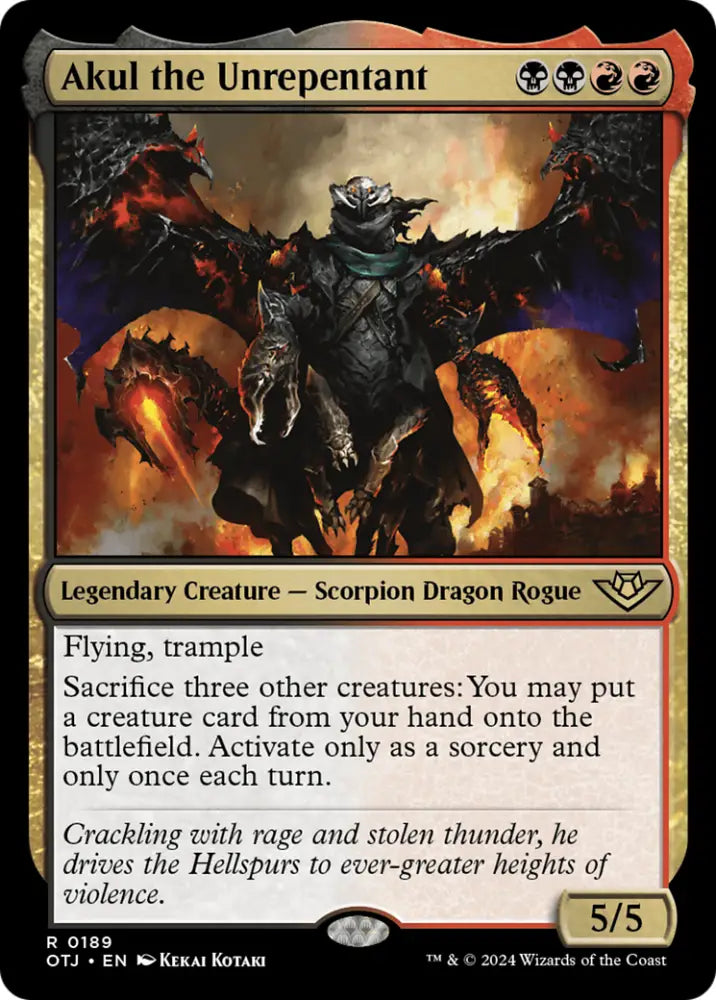Akul the Unrepentant [Outlaws of Thunder Junction] - MTG Single