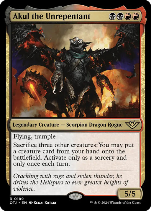 Akul the Unrepentant [Outlaws of Thunder Junction] - MTG Single