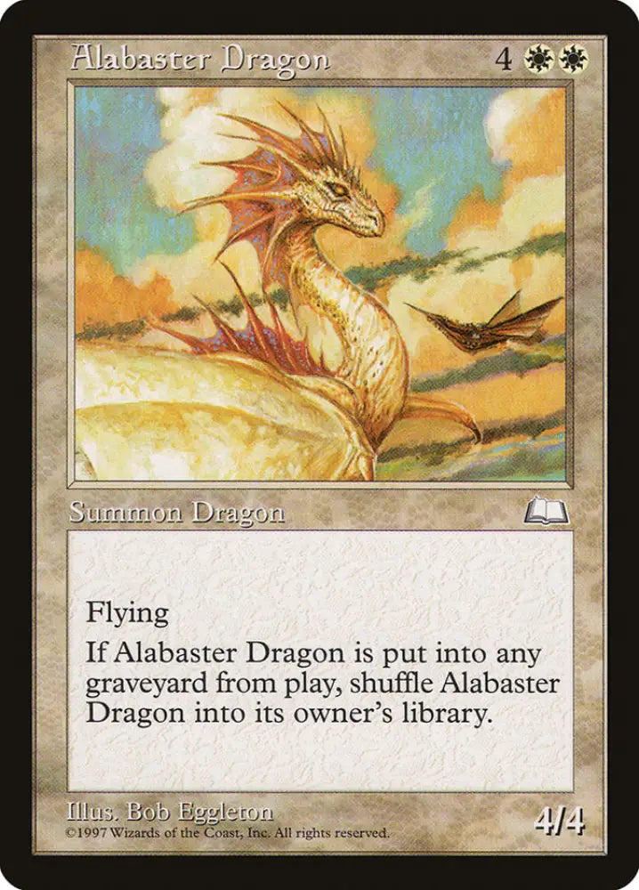 Alabaster Dragon [Weatherlight] - MTG Single