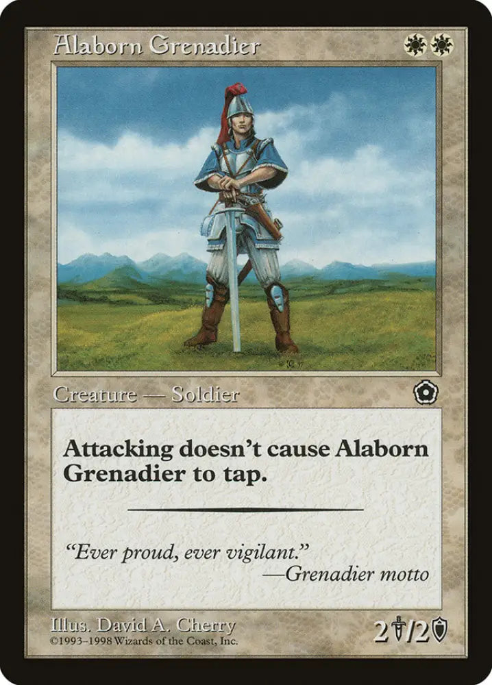 Alaborn Grenadier [Portal Second Age] - MTG Single
