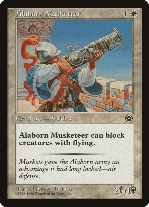 Alaborn Musketeer [Portal Second Age] - MTG Single