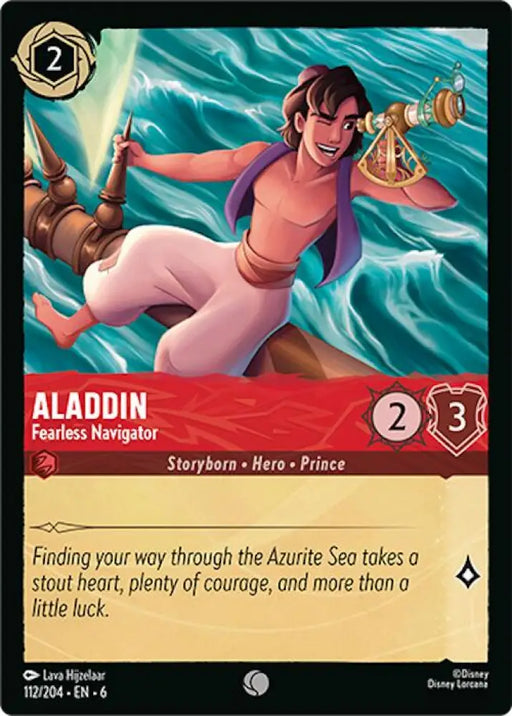 Aladdin - Fearless Navigator (112/204) [Azurite Sea] - Lorcana Single