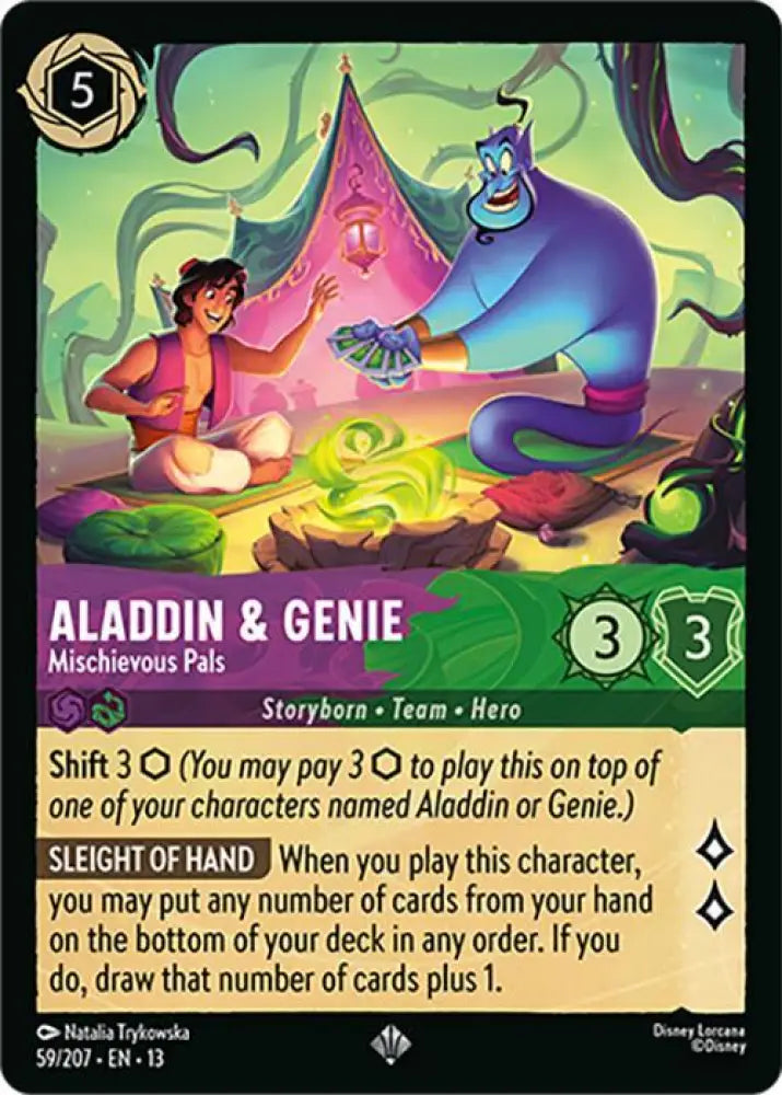 Aladdin & Genie - Mischievous Pals (59/204) [Attack of the Vine!]