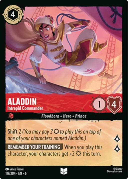 Aladdin - Intrepid Commander (119/204) [Azurite Sea] - Lorcana Single