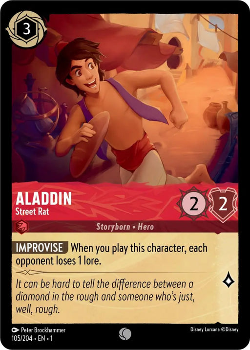 Aladdin - Street Rat (105/204) [The First Chapter] - Lorcana Single