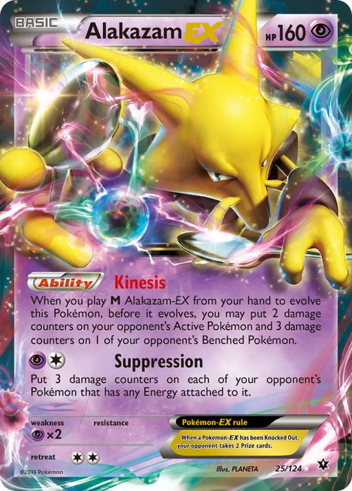 Alakazam EX (25/124) [XY: Fates Collide] - Pokemon Single