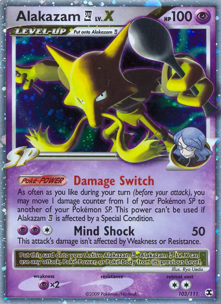 Alakazam LV.X (103/111) [Platinum: Rising Rivals] - Pokemon Single