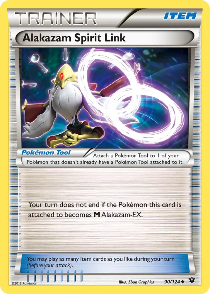 Alakazam Spirit Link (90/124) [XY: Fates Collide] - Pokemon Single