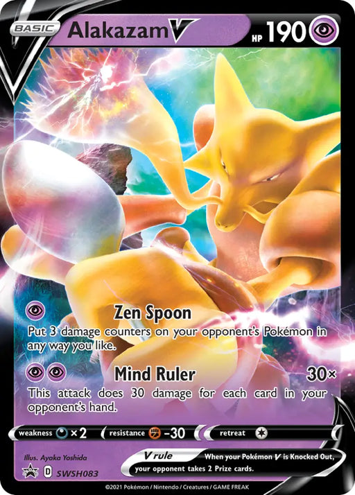 Alakazam V (SWSH083) [Sword & Shield: Black Star Promos] - Pokemon Single