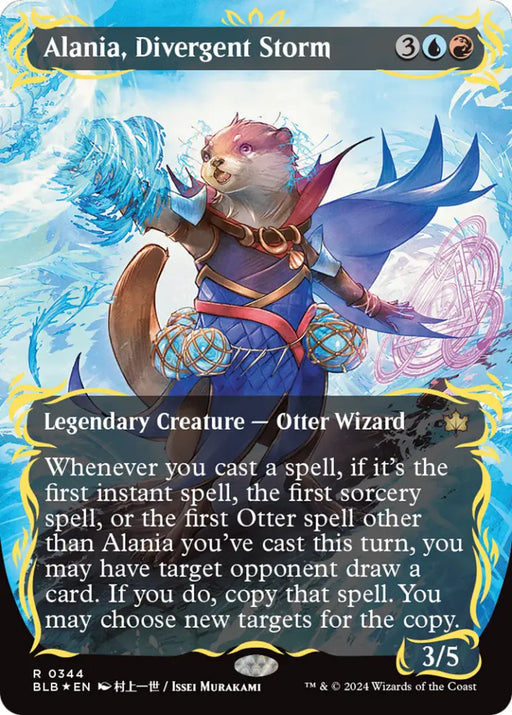 Alania Divergent Storm (Borderless) (Raised Foil) [Bloomburrow] - MTG Single