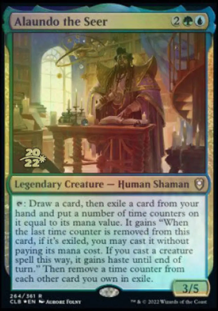 Alaundo the Seer [Commander Legends: Battle for Baldur’s Gate Prerelease Promos] - MTG Single
