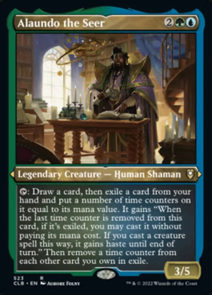 Alaundo the Seer (Foil Etched) [Commander Legends: Battle for Baldur’s Gate] - MTG Single