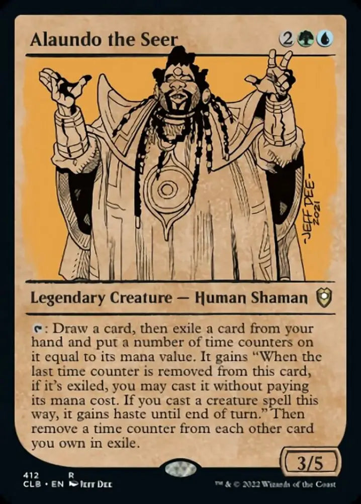 Alaundo the Seer (Showcase) [Commander Legends: Battle for Baldur’s Gate] - MTG Single