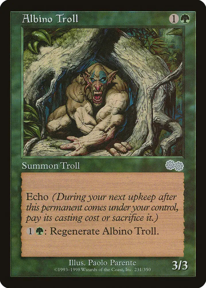 Albino Troll [Urza’s Saga] - MTG Single