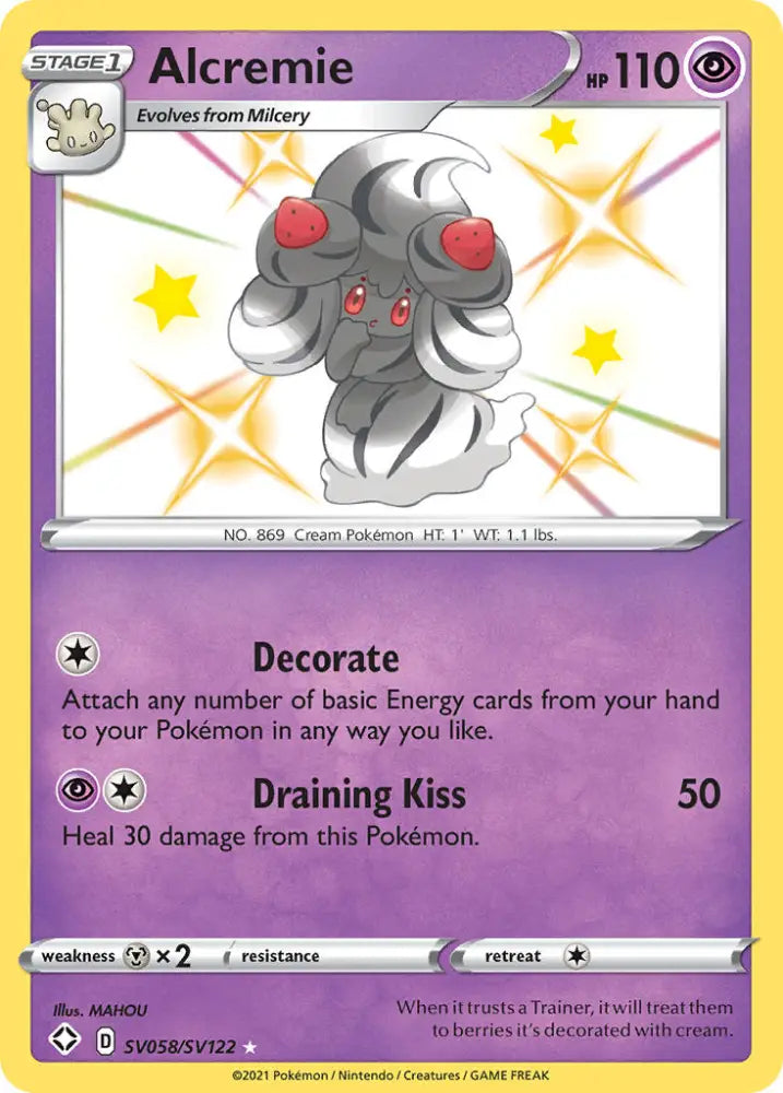 Alcremie (SV058/SV122) [Sword & Shield: Shining Fates] - Pokemon Single
