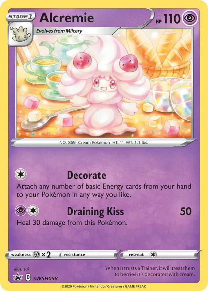 Alcremie (SWSH058) [Sword & Shield: Black Star Promos] - Pokemon Single