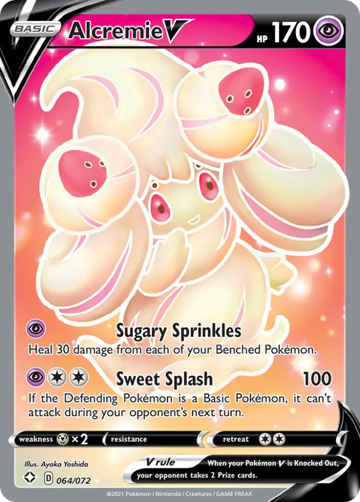 Alcremie V (064/072) [Sword & Shield: Shining Fates] - Pokemon Single