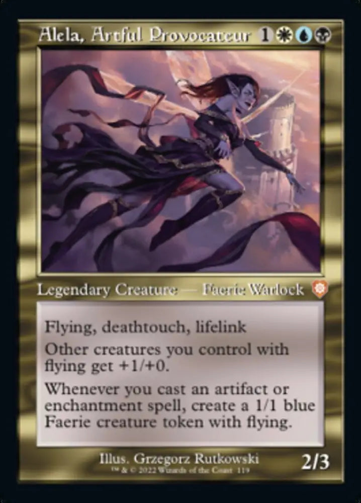 Alela Artful Provocateur (Retro) [The Brothers’ War Commander] - MTG Single