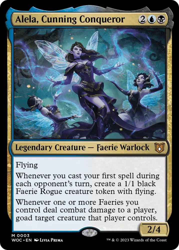 Alela Cunning Conqueror [Wilds of Eldraine Commander] - MTG Single