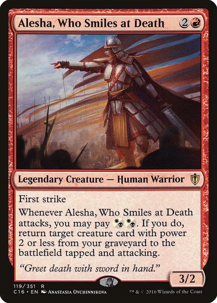 Alesha Who Smiles at Death [Commander 2016] - MTG Single