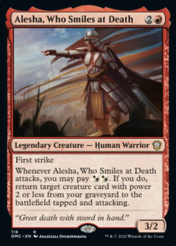Alesha Who Smiles at Death [Dominaria United Commander] - MTG Single