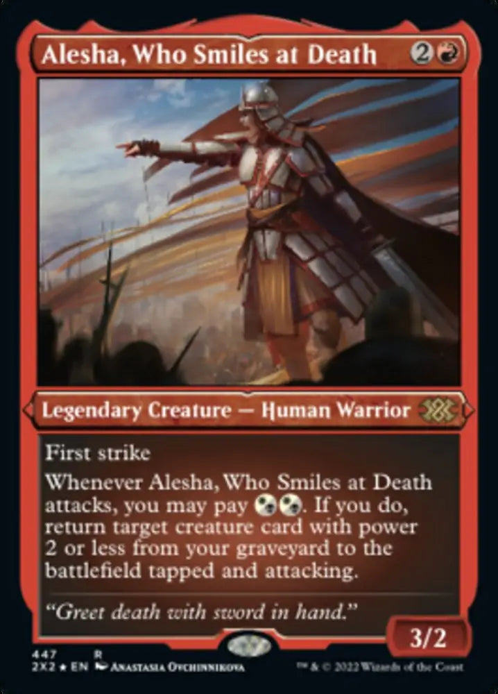 Alesha Who Smiles at Death (Foil Etched) [Double Masters 2022] - MTG Single