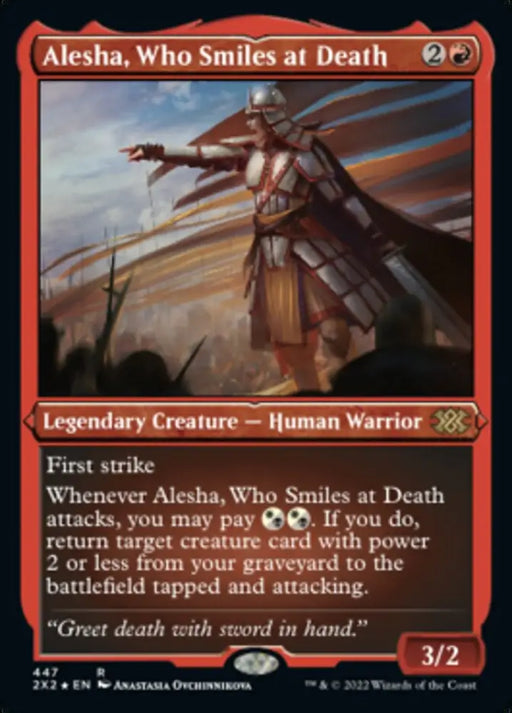 Alesha Who Smiles at Death (Foil Etched) [Double Masters 2022] - MTG Single