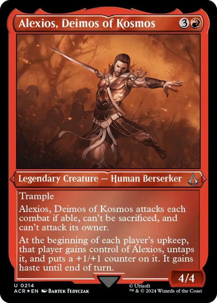 Alexios Deimos of Kosmos (Foil Etched) [Assassin’s Creed] - MTG Single