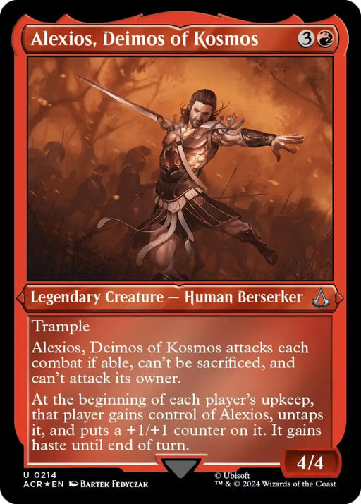 Alexios Deimos of Kosmos (Foil Etched) [Assassin’s Creed] - MTG Single