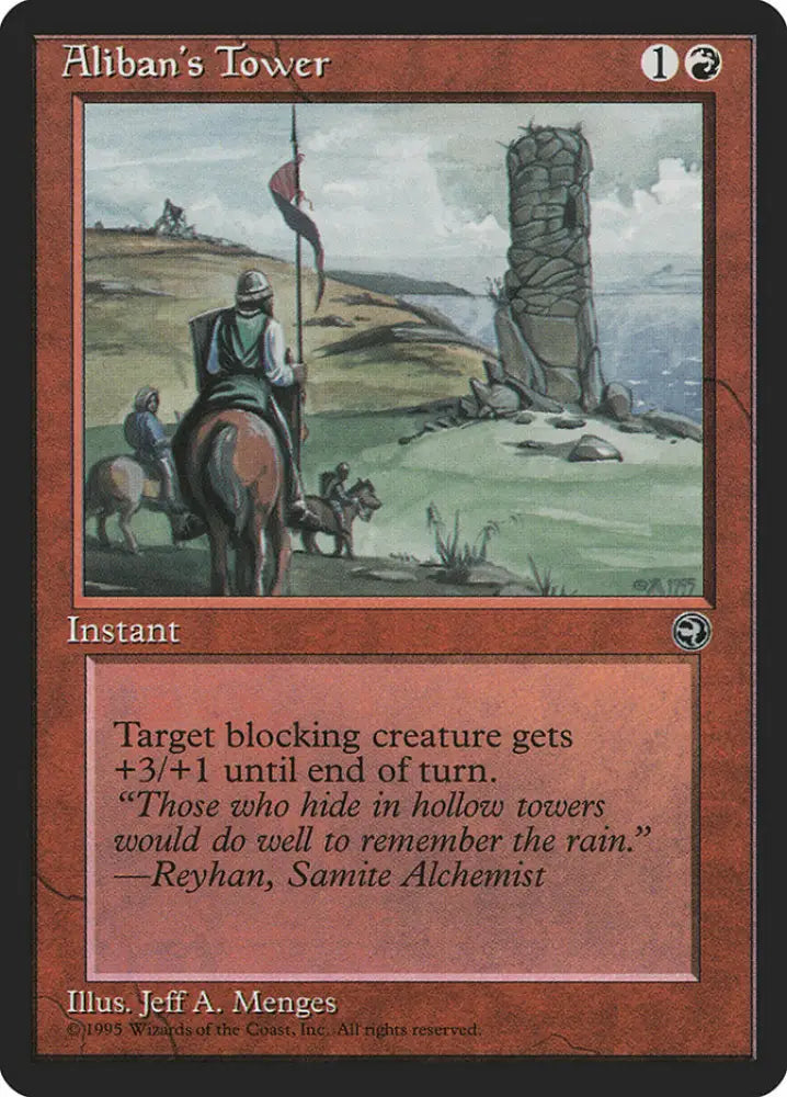 Aliban’s Tower (Reyhan Flavor Text) [Homelands] - MTG Single
