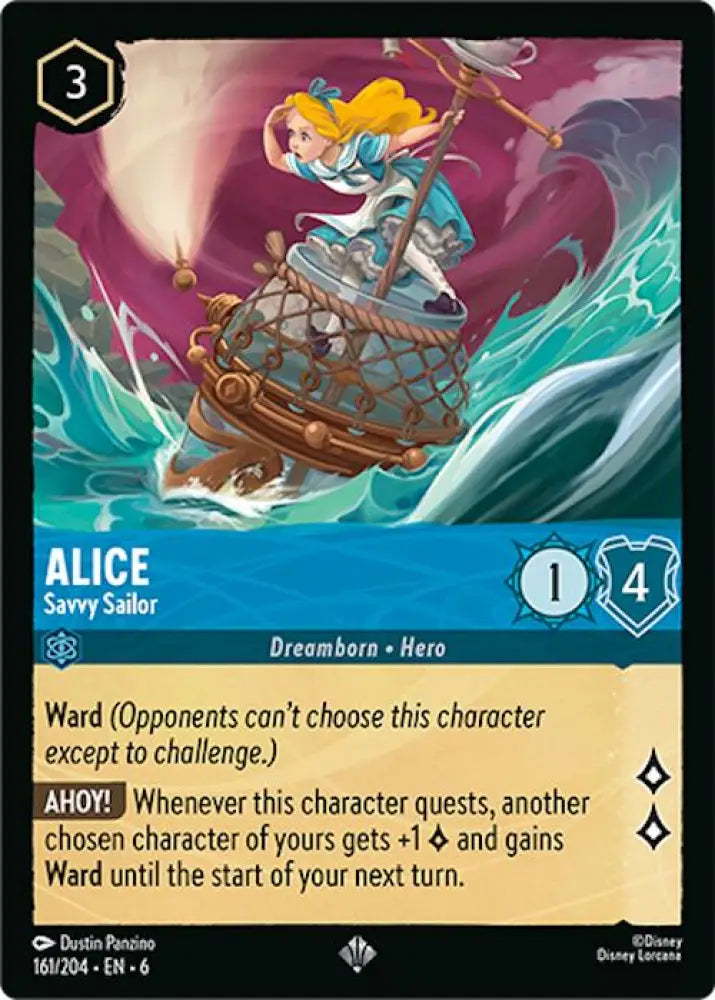 Alice - Savvy Sailor (161/204) [Azurite Sea] - Lorcana Single