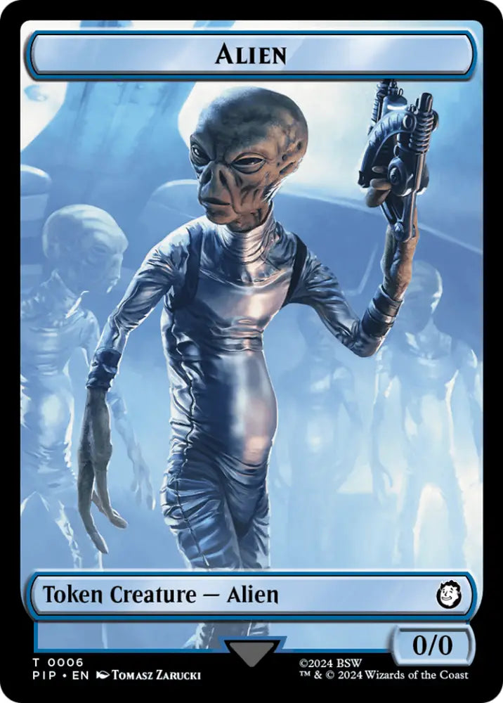 Alien // Clue Double-Sided Token [Fallout Tokens] - MTG Single