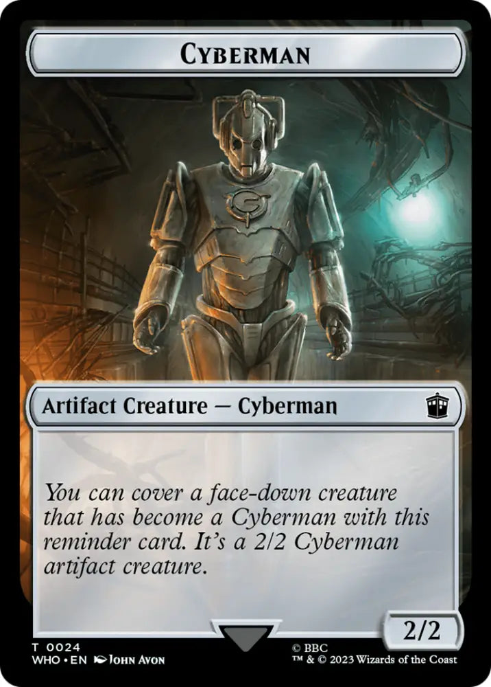 Alien // Cyberman Double-Sided Token [Doctor Who Tokens] - MTG Single