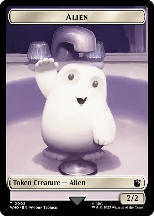 Alien // Mark of the Rani Double-Sided Token [Doctor Who Tokens] - MTG Single