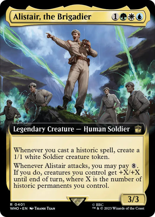 Alistair the Brigadier (Extended Art) [Doctor Who] - MTG Single