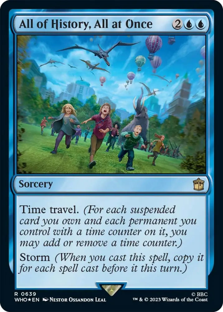 All of History All at Once (Surge Foil) [Doctor Who] - MTG Single