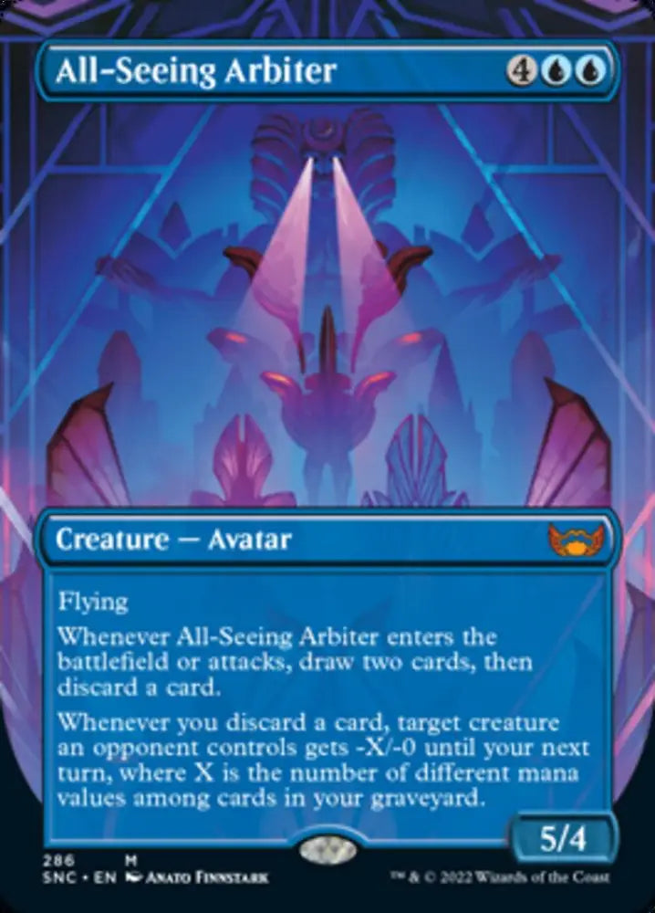 All-Seeing Arbiter (Borderless Alternate Art) [Streets of New Capenna] - MTG Single