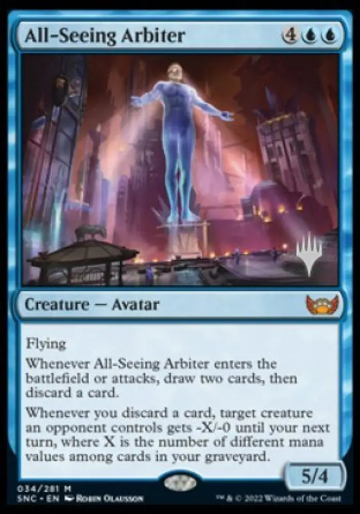 All-Seeing Arbiter (Promo Pack) [Streets of New Capenna Promos] - MTG Single