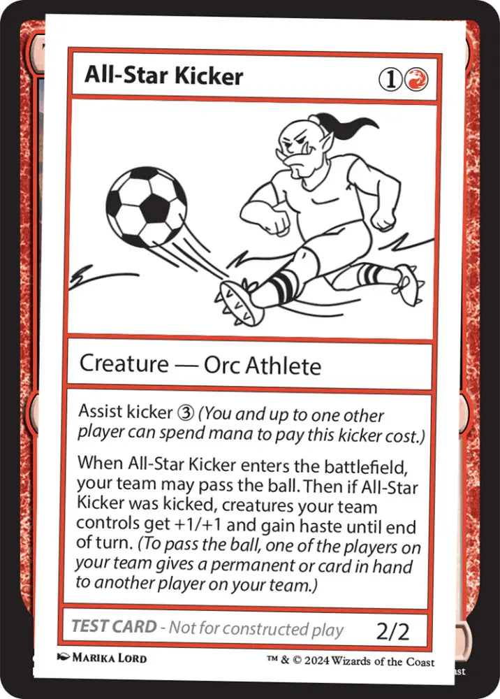 All-Star Kicker [Mystery Booster 2 Playtest Cards] - MTG Single