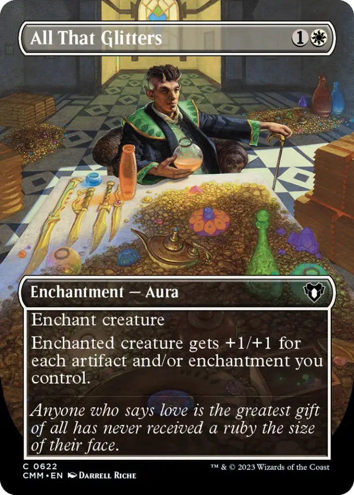 All That Glitters (Borderless Alternate Art) [Commander Masters] - MTG Single